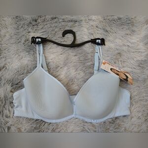 *NWT* Joyspun Women's Size 36B Light Blue Smoothing Wing Scoop Neck Bra